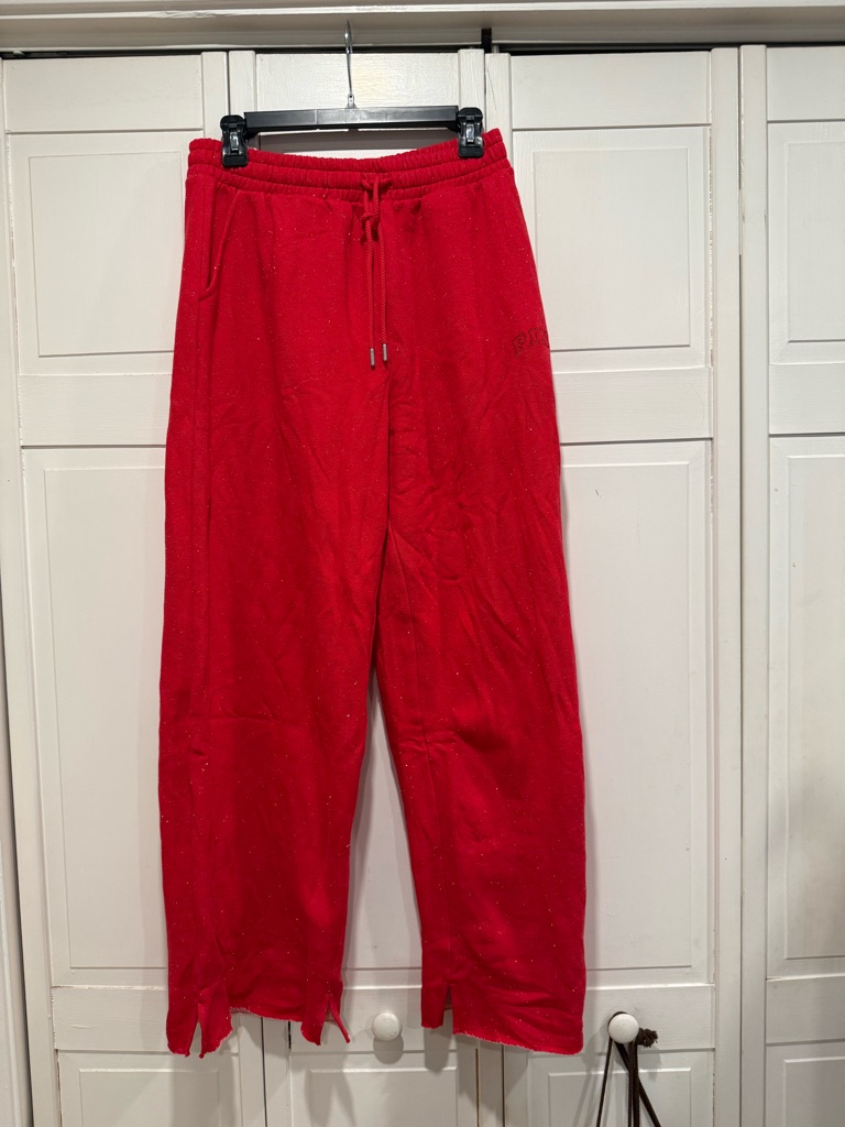 Vs Pink Sparkly Sweatpants Size Small Nwot